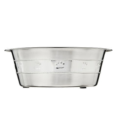Vibrant Life Stainless Steel Paw & Beads Imprint Dog Bowl Medium